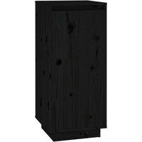 Berkfield Home Shoe Cabinet Black 35x35x80 cm Solid Wood Pine | Size: 35 x 35 x 80 cm