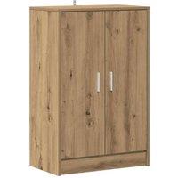 Berkfield Home Shoe Cabinet Artisan Oak 60x35x92 cm Engineered Wood in Brown | Size: 60 x 35 x 92 cm