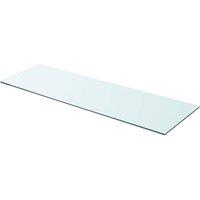 Berkfield Home Shelves 2 pcs Panel Glass Clear 90x30 cm