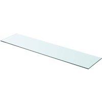 Berkfield Home Shelves 2 pcs Panel Glass Clear 90x20 cm