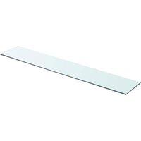 Berkfield Home Shelves 2 pcs Panel Glass Clear 90x15 cm