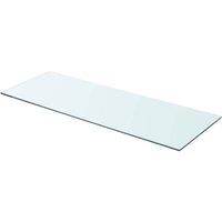 Berkfield Home Shelves 2 pcs Panel Glass Clear 80x30 cm