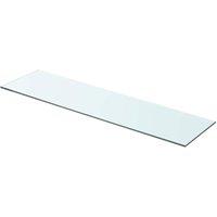 Berkfield Home Shelves 2 pcs Panel Glass Clear 80x20 cm