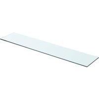 Berkfield Home Shelves 2 pcs Panel Glass Clear 70x15 cm