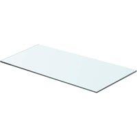 Berkfield Home Shelves 2 pcs Panel Glass Clear 60x25 cm