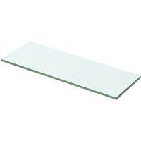 Berkfield Home Shelves 2 pcs Panel Glass Clear 50x12 cm