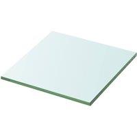 Berkfield Home Shelves 2 pcs Panel Glass Clear 30x25 cm