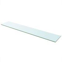 Berkfield Home Shelves 2 pcs Panel Glass Clear 110x20 cm