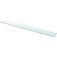 Berkfield Home Shelves 2 pcs Panel Glass Clear 110x12 cm