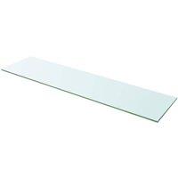 Berkfield Home Shelves 2 pcs Panel Glass Clear 100x25 cm