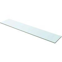 Berkfield Home Shelves 2 pcs Panel Glass Clear 100x20 cm