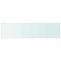 Berkfield Home Shelf Panel Glass Clear 100x25 cm