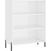 Berkfield Home Shelf Cabinet High Gloss White 69.5x32.5x90 cm Engineered Wood