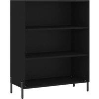 Berkfield Home Shelf Cabinet Black 69.5x32.5x90 cm Engineered Wood