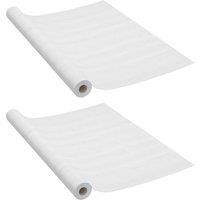 Berkfield Home Self-adhesive Furniture Films 2 pcs White Wood 500x90 cm PVC