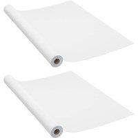 Berkfield Home Self-adhesive Furniture Films 2 pcs White 500x90 cm PVC