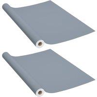 Berkfield Home Self-adhesive Furniture Films 2 pcs Grey 500x90 cm PVC