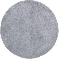 Berkfield Home Shaggy Rug High Pile NAVARRA Light Grey 160x160 cm Polyester | Size: Medium