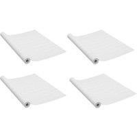 Berkfield Home Self-adhesive Door Films 4 pcs White Wood 210x90 cm PVC