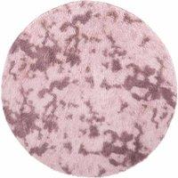 Berkfield Home Shaggy Rug High Pile NAVARRA Dusty Pink 240x240 cm Polyester | Size: Medium