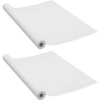 Berkfield Home Self-adhesive Door Films 2 pcs White Wood 210x90 cm PVC