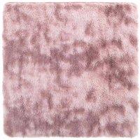Berkfield Home Shaggy Rug High Pile NAVARRA Dusty Pink 160x160 cm Polyester | Size: Medium