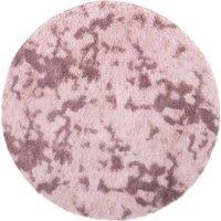 Berkfield Home Shaggy Rug High Pile NAVARRA Dusty Pink 120x120 cm Polyester | Size: Medium
