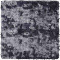 Berkfield Home Shaggy Rug High Pile NAVARRA Dark Grey 240x240 cm Polyester | Size: Medium