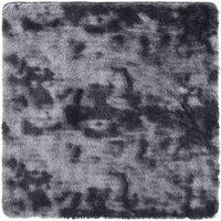 Berkfield Home Shaggy Rug High Pile NAVARRA Dark Grey 120x120 cm Polyester | Size: Medium