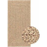 Berkfield Home Rug ZIZUR 60x110 cm Jute Look Indoor & Outdoor in Brown | Size: Medium