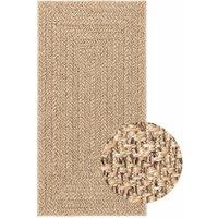 Berkfield Home Rug ZIZUR 100x200 cm Jute Look Indoor & Outdoor in Brown | Size: Medium