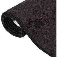 Berkfield Home Rug Washable 160x230 cm Anthracite Anti Slip in Black | Size: 100 cm diameter