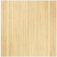 Berkfield Home Rug Square Light Nature 100x100 cm Bamboo in Beige | Size: Medium