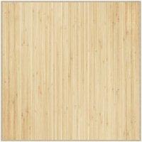 Berkfield Home Rug Square Light Natural100x100 cm Bamboo in Beige | Size: Medium