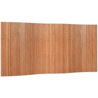 Berkfield Home Room Divider Natural 165x400 cm Bamboo in Brown | Size: 165x400 cm