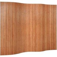 Berkfield Home Room Divider Brown 165x250 cm Bamboo in Brown | Size: 165x250 cm