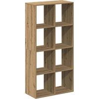 Berkfield Home Room Divider Bookcase Artisan Oak 69.5x29x137.5 cm Engineered Wood in Brown