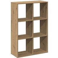Berkfield Home Room Divider Bookcase Artisan Oak 69.5x29x103.5 cm Engineered Wood in Brown