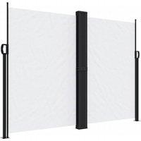 Berkfield Home Retractable Side Awning White 180x600 cm