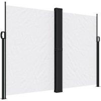 Berkfield Home Retractable Side Awning White 180x1000 cm