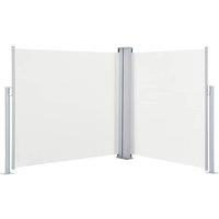 Berkfield Home Retractable Side Awning Cream 120x600 cm in Beige