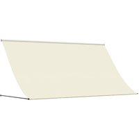 Berkfield Home Retractable Awning Cream 300x150 cm Fabric & Steel