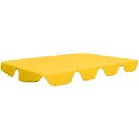 Berkfield Home Replacement Canopy for Garden Swing Yellow 188/168x145/110 cm