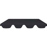 Berkfield Home Replacement Canopy for Garden Swing Black 188/168x145/110 cm