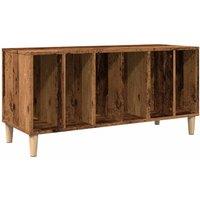 Berkfield Home Record Cabinet Old Wood 100x38x48 cm Engineered Wood in Brown | Size: 100 x 38 x 48 cm