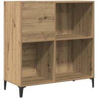Berkfield Home Record Cabinet Artisan Oak 84.5x38x89 cm Engineered Wood in Brown