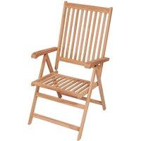 Berkfield Home Reclining Garden Chairs 2 pcs Solid Teak Wood in Brown