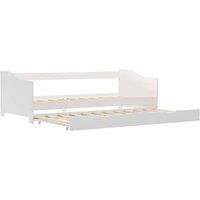 Berkfield Home Pull-out Sofa Bed Frame White Pinewood 90x200 cm