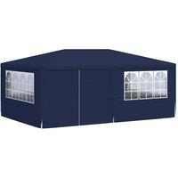 Berkfield Home Professional Party Tent with Side Walls 4x6 m Blue 90 g/m?