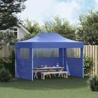 Berkfield Home Professional Folding Party Tent with 3 Sidewalls 3x4 m Steel Blue